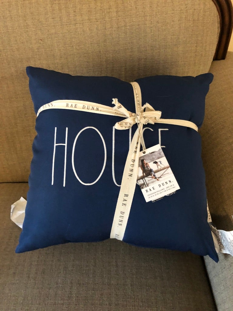 Rae Dunn Pillow Set BEACH HOUSE Butterfly Findings
